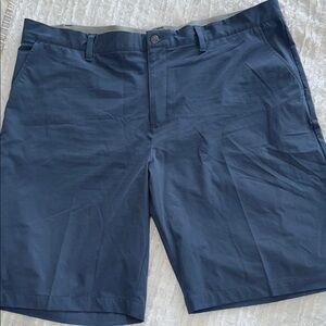 Adidas Blue Flat Front Bermuda Shorts Lightweight